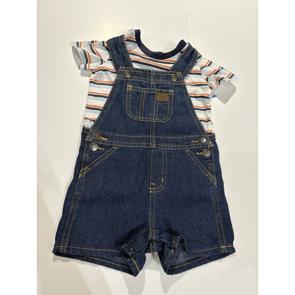 Lee Denim Shortall Jon-Jon Overalls Jeans‎ 6-9 Months Baby 2 Piece Set